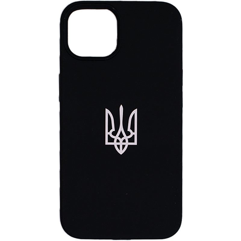 Накладка Full Silicone case Patriot для iPhone 14 Pro Max (Black)-0